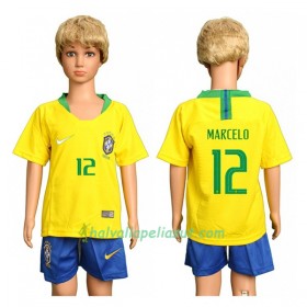 Jalkapallo Pelipaidat Brasilia Marcelo 12 Lasten World Cup 2018 Kotipaita